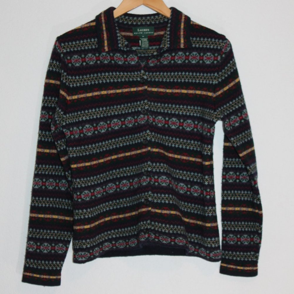 Lauren Ralph Lauren wool cardigan sweater, Size M